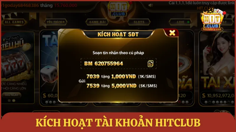 Cài đặt bảo mật và kích hoạt tài khoản HITCLUB