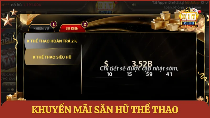 Khuyến mãi săn hũ thể thao