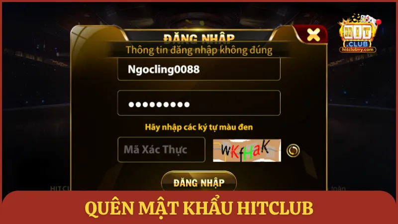 Quên mật khẩu HITCLUB