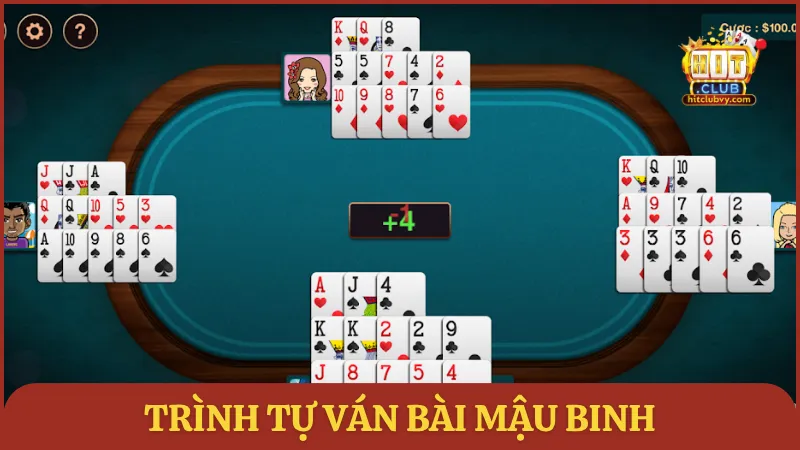 Trình tự ván bài Mậu Binh